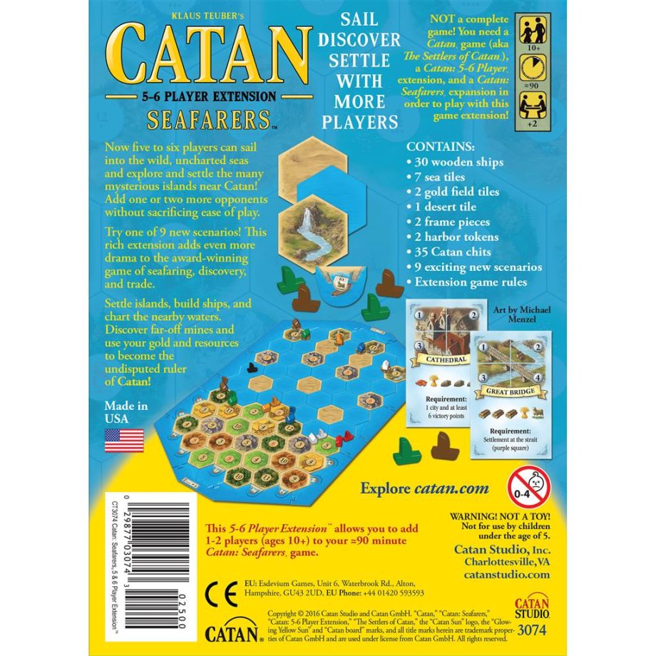 Catan Expansion Seafarers 5-6 Player Pose 2