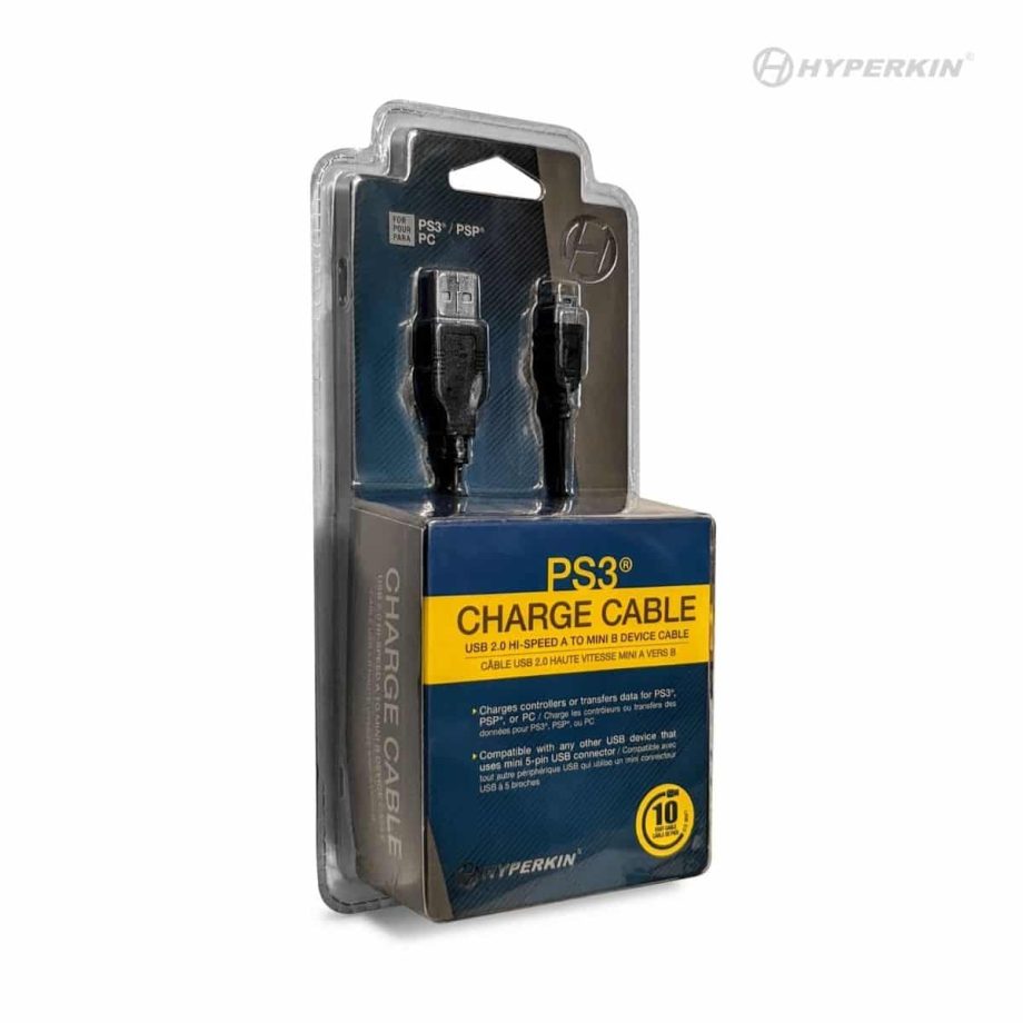 Hyperkin PS3 Charge Cable Pose 2
