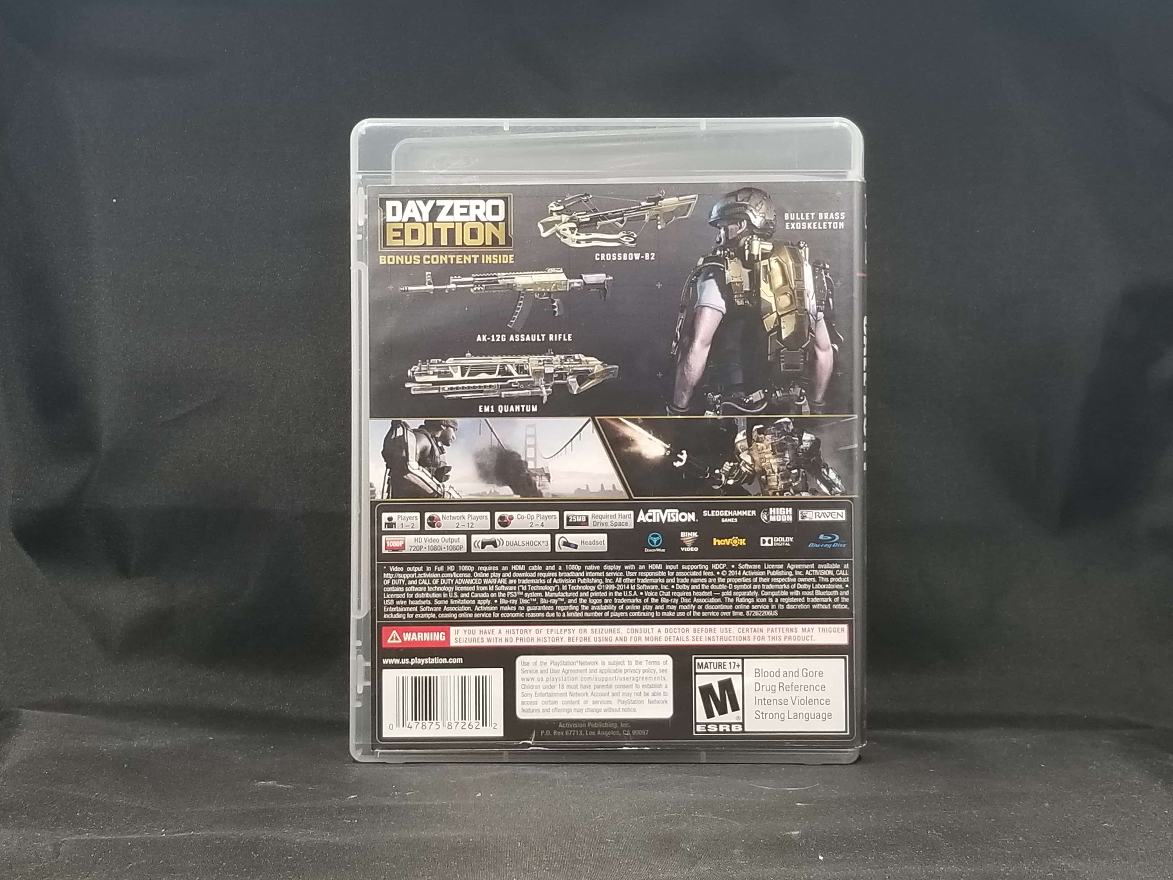 Call of Duty Advanced Warfare Day Zero Edition Playstation 3 Game