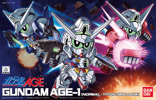 Gundam BB Gundam Age 1 Normal/Titus/Spallow Box
