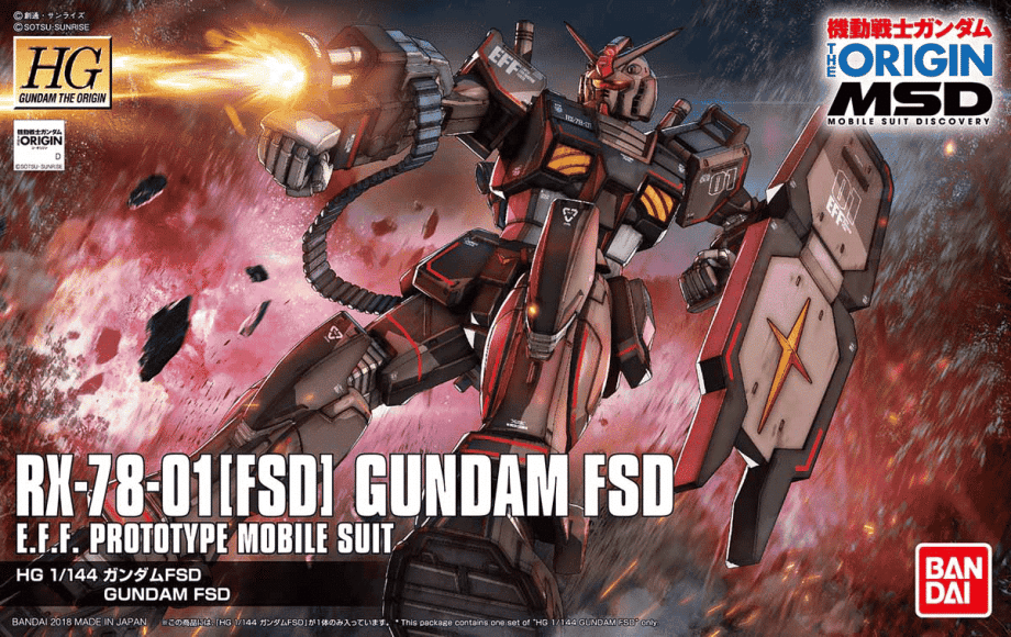 Gundam Orgin 1/144 High Grade Gundam FSD Box