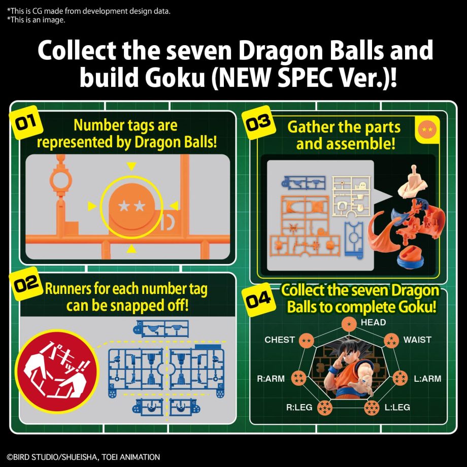 Dragon Ball Z Son Goku Figure-Rise Standard Model Kit New Spec Ver. Pose 12
