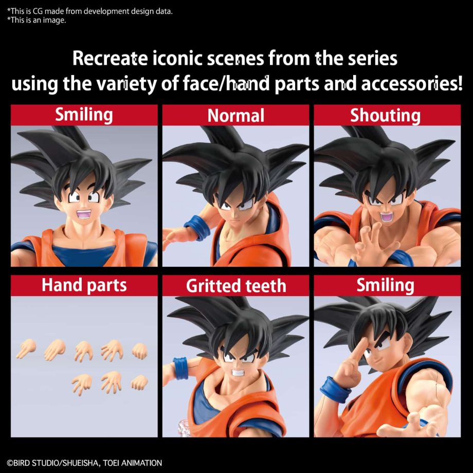 Dragon Ball Z Son Goku Figure-Rise Standard Model Kit New Spec Ver. Pose 13