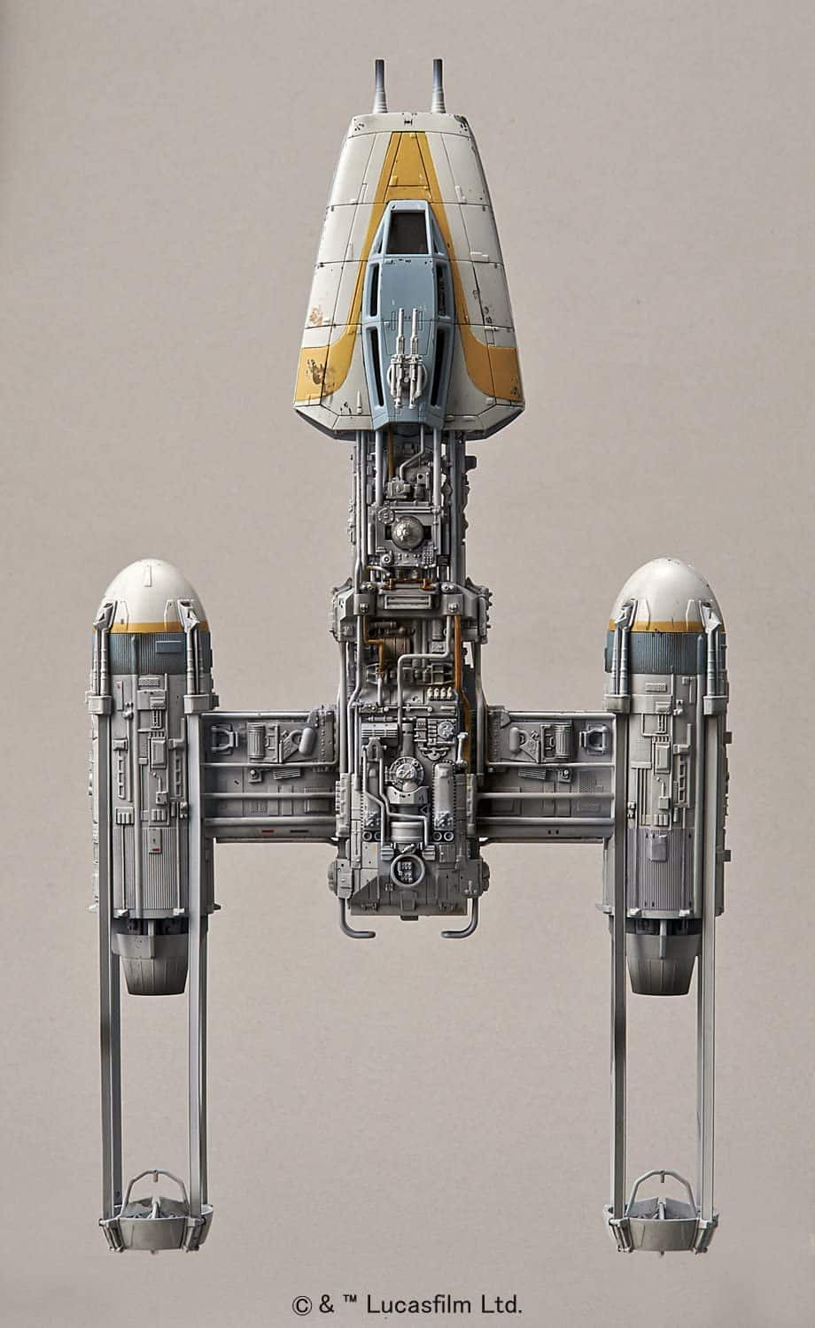 Star Wars 1/12 Y-Wing Starfighter Model Kit Pose 2