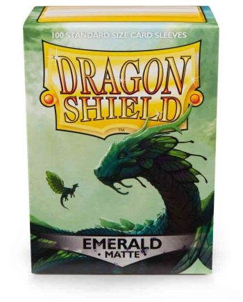 Dragon Shield Matte Emerald Pose 1