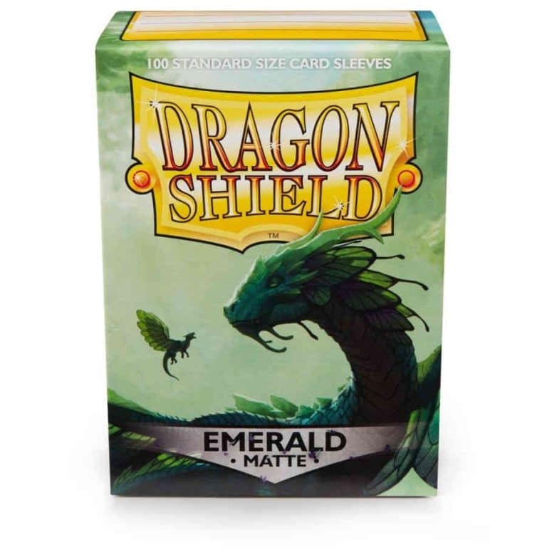Dragon Shield Matte Emerald Pose 1
