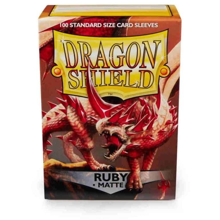 Dragon Shield Matte Ruby Pose 1
