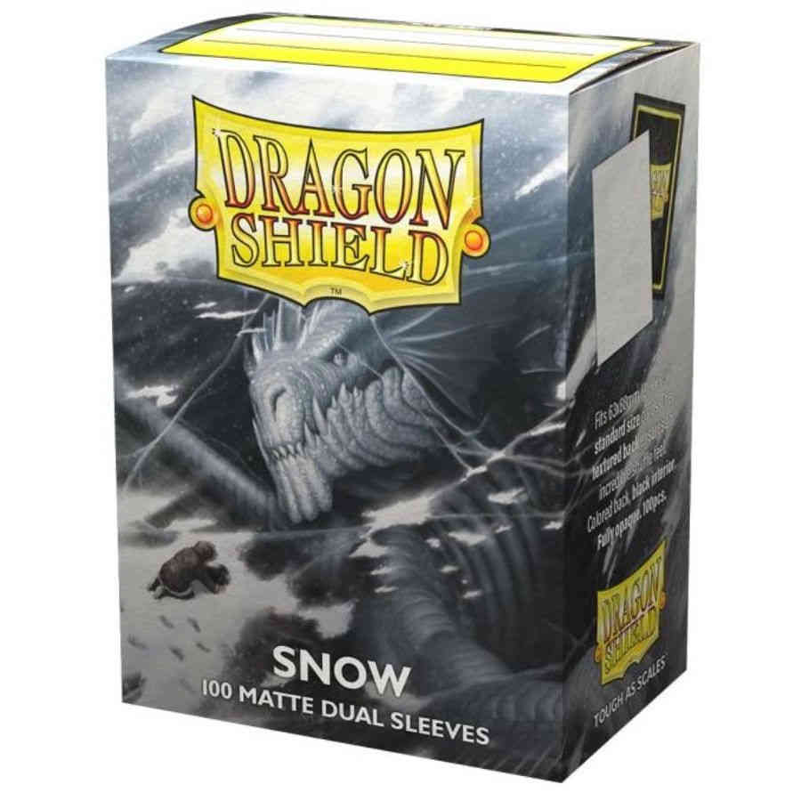 Dragon Shield Dual Sleeves Matte Snow Pose 1