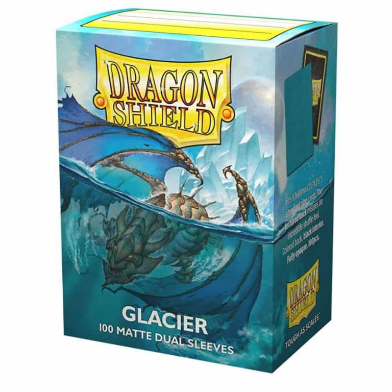 Dragon Shield Dual Sleeves Matte Glacier Pose 1