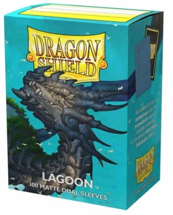 Dragon Shield Dual Sleeves Matte Lagoon Pose 1