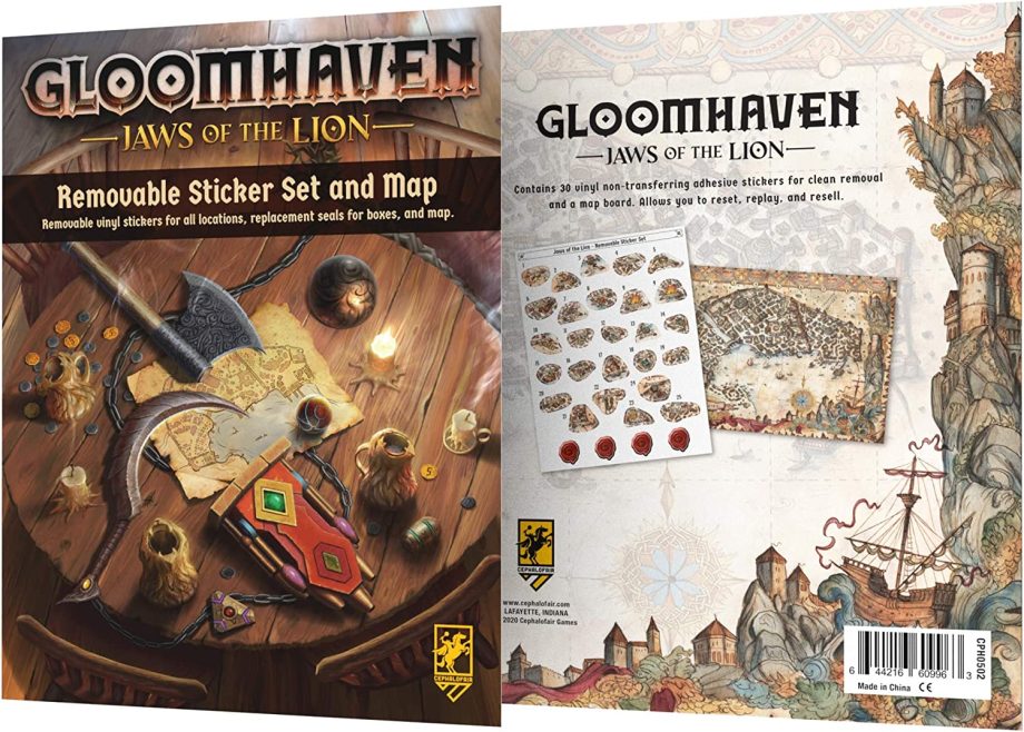 Gloomhaven Jaws Of The Lion With Removeable Sticker Set & Map Pose 9