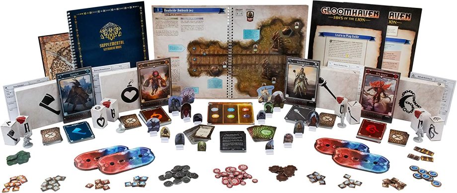 Gloomhaven Jaws Of The Lion With Removeable Sticker Set & Map Pose 3