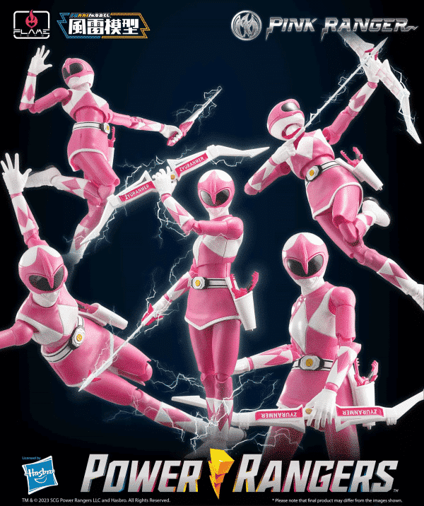 Mighty Morphin Power Rangers Furai Pink Ranger Model Kit Pose 1