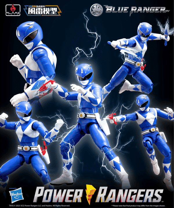 Mighty Morphin Power Rangers Furai Blue Ranger Model Kit Pose 1