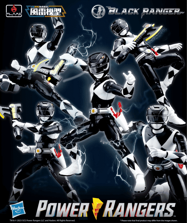 Mighty Morphin Power Rangers Furai Black Ranger Model Kit Pose 1