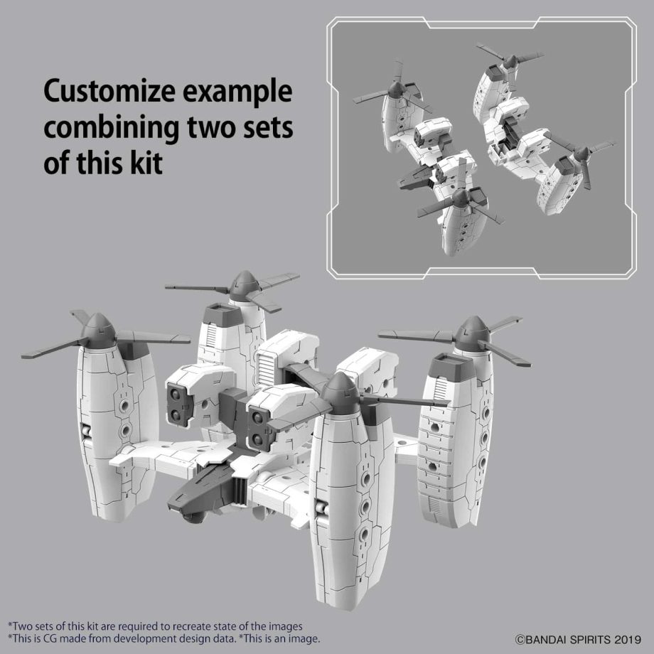 30 Minute Missions 1/144 Extended Armament Vehicle Tilt Rotor Ver Pose 6