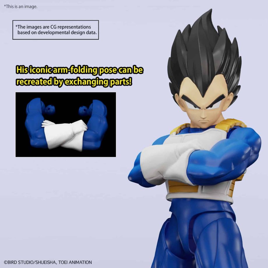 Dragon Ball Z Vegeta Figure-Rise Standard Model Kit New Spec Ver. Pose 7
