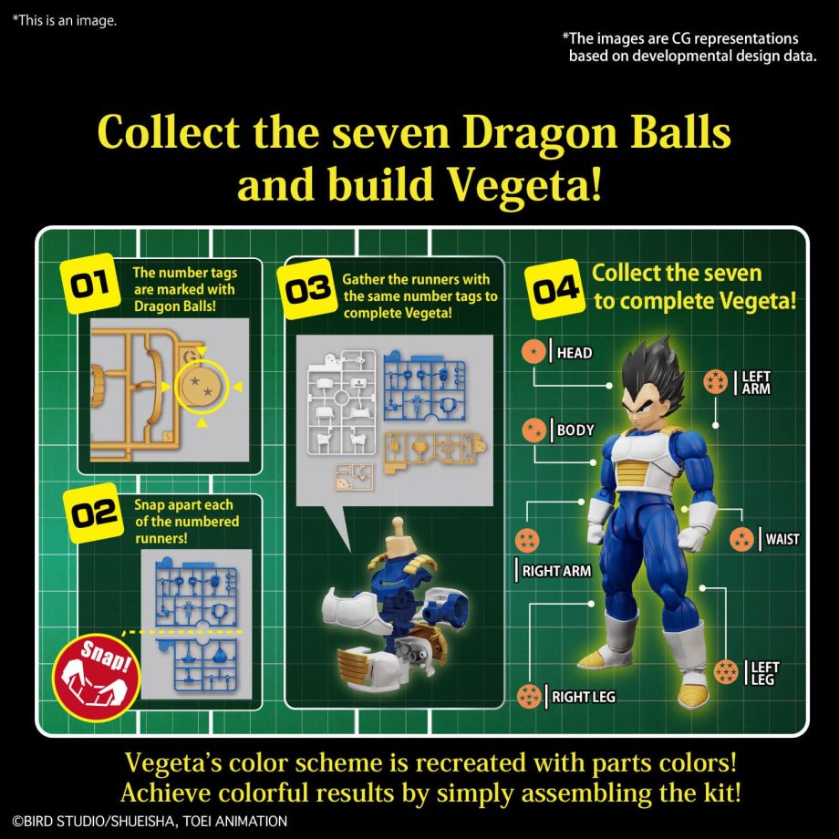 Dragon Ball Z Vegeta Figure-Rise Standard Model Kit New Spec Ver. Pose 9