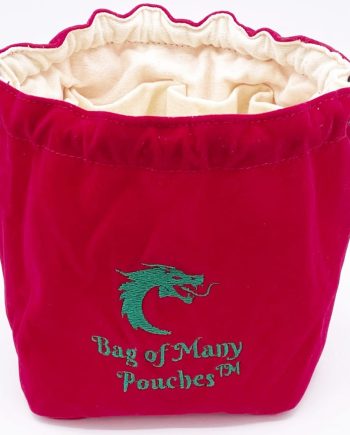 Old School RPG Dice Bag of Many Pouches Santa's Bag Pose 1
