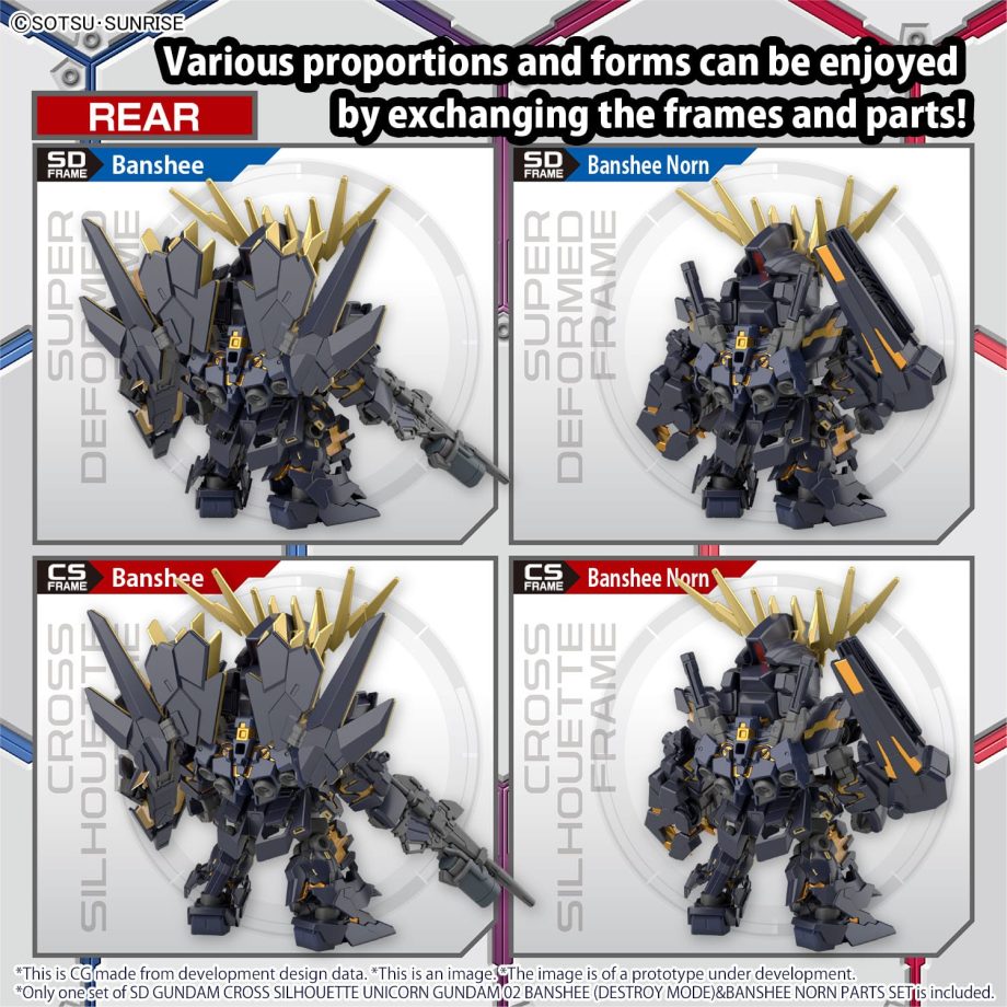 Unicorn Gundam 02 Banshee Destroy Mode & Banshee Norn Parts Set Pose 5