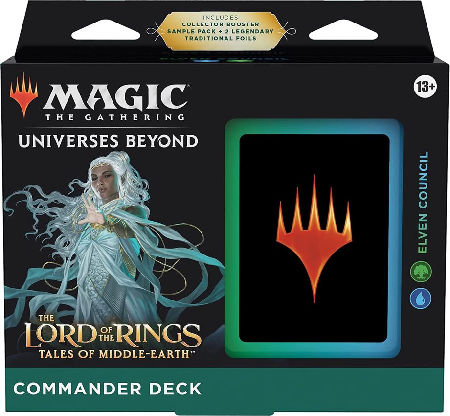 Magic The Gathering The Lord of The Rings Tales of Middle Earth Commander Deck Elven Council